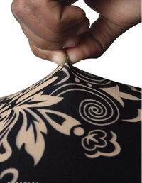 CORTINA SPANDEX Black Color Polyster Fabric Elastic Chair Cover Stretch Removable Washable 1Pcs - Black, Polyster, Pack of1